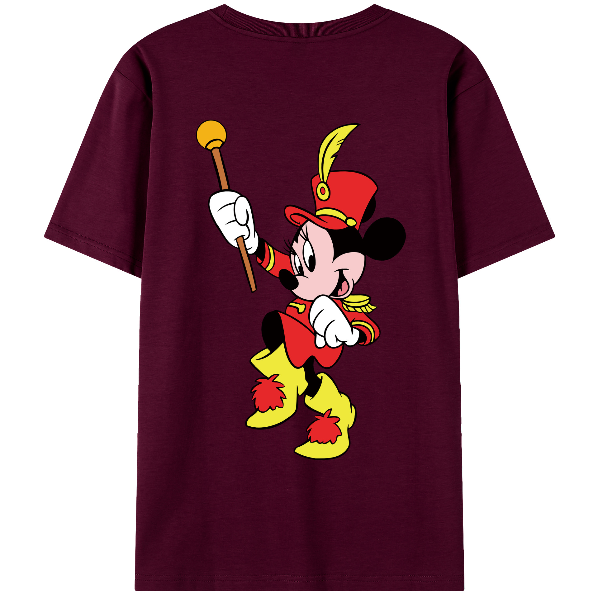 （画像用） ミッキーマウス Mickey Mouse レディース半袖Tシャツ(バックプリント)